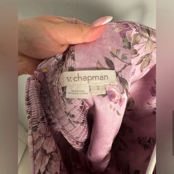 V. Chapman Cecilia Gown in Lilac Tapestry Rose/Size 2/XSMALL - Picture 11 of 12